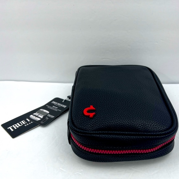 TRUE RELIGION,TECH KIT,ORGANIZE CORDS, CHARGERS & MORE,TRAVEL TOILETRY, BLACK, - Picture 15 of 16